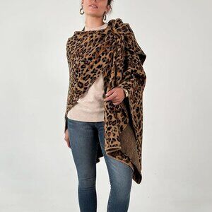 Women's Shawl Wrap Poncho Cardigan